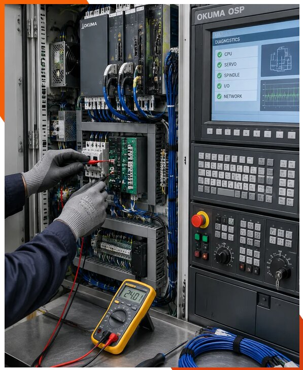Ремонт систем ЧПУ Okuma OSP в Раменском